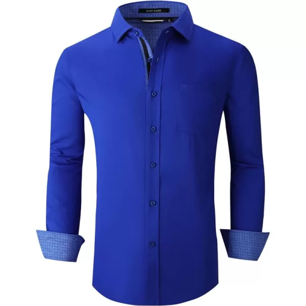 Alex Vando Mens Dress Shirts Wrinkle Free Regular Fit Stretch Rayon Button Down Shirt
