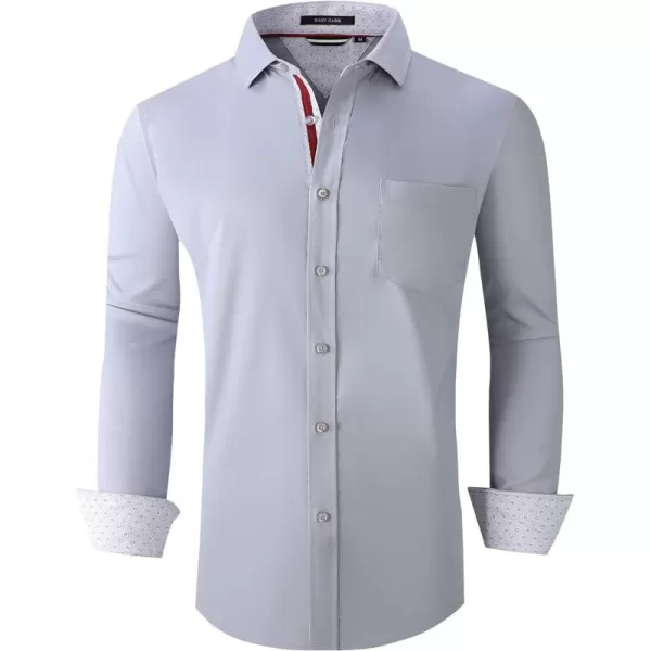 Alex Vando Mens Dress Shirts Wrinkle Free Regular Fit Stretch Rayon Button Down Shirt