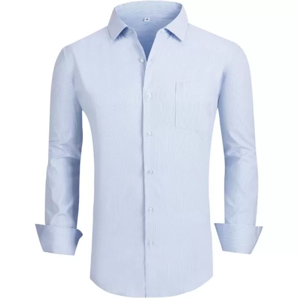 Alex Vando Mens Dress Shirts Wrinkle Free Regular Fit Stretch Rayon Button Down Shirt