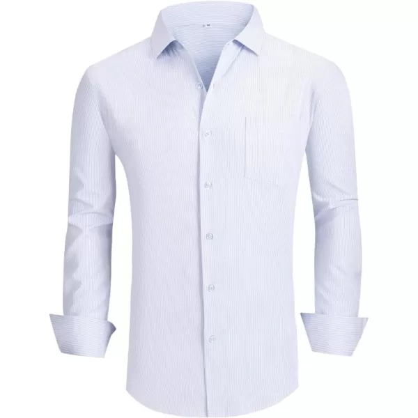 Alex Vando Mens Dress Shirts Wrinkle Free Regular Fit Stretch Rayon Button Down Shirt
