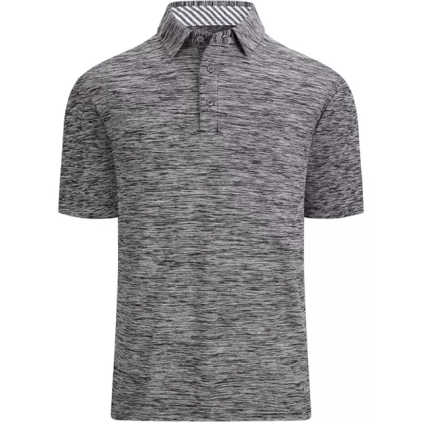 Alex Vando Mens Golf Shirt Moisture Wicking Quick-Dry Short Sleeve Casual Polo Shirts for Men