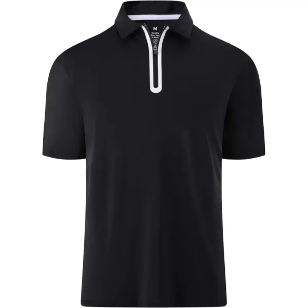 Alex Vando Mens Golf Shirt Moisture Wicking Quick-Dry Short Sleeve Casual Polo Shirts for Men