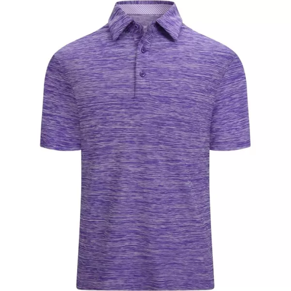 Alex Vando Mens Golf Shirt Moisture Wicking Quick-Dry Short Sleeve Casual Polo Shirts for Men