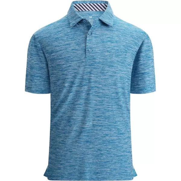 Alex Vando Mens Golf Shirt Moisture Wicking Quick-Dry Short Sleeve Casual Polo Shirts for Men