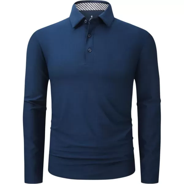Alex Vando Mens Golf Shirt Moisture Wicking Quick-Dry Short Sleeve Casual Polo Shirts for Men