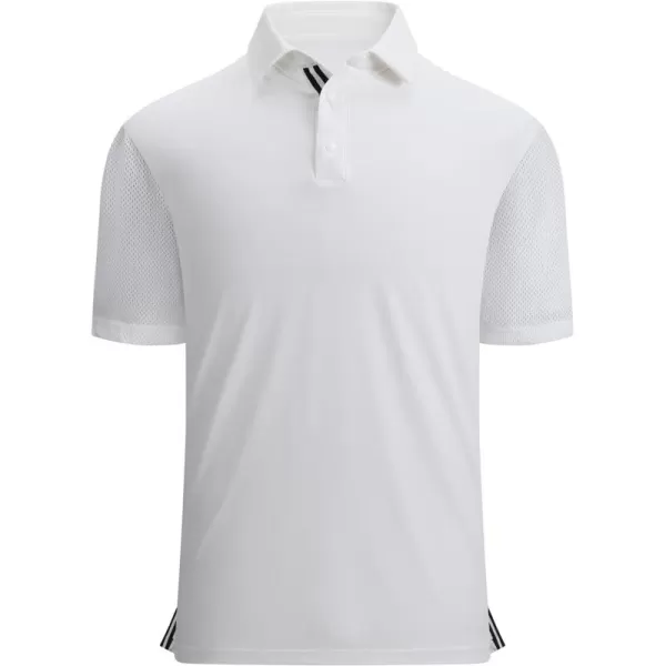 Alex Vando Mens Golf Shirt Moisture Wicking Quick-Dry Short Sleeve Casual Polo Shirts for Men
