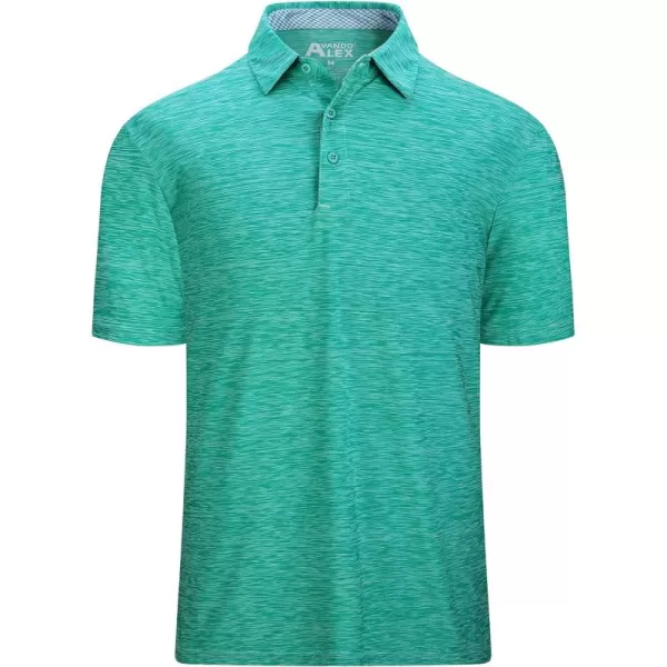 Alex Vando Mens Golf Shirt Moisture Wicking Quick-Dry Short Sleeve Casual Polo Shirts for Men