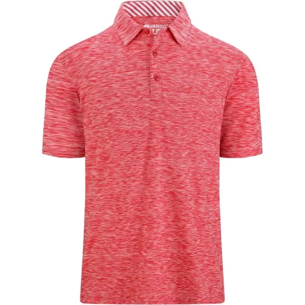 Alex Vando Mens Golf Shirt Moisture Wicking Quick-Dry Short Sleeve Casual Polo Shirts for Men