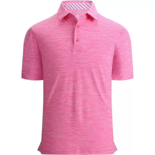 Alex Vando Mens Golf Shirt Moisture Wicking Quick-Dry Short Sleeve Casual Polo Shirts for Men