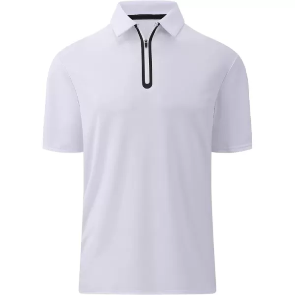 Alex Vando Mens Golf Shirt Moisture Wicking Quick-Dry Short Sleeve Casual Polo Shirts for Men
