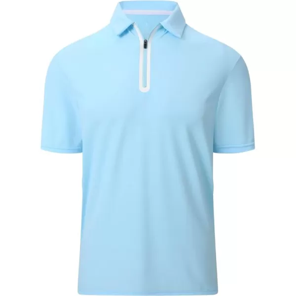 Alex Vando Mens Golf Shirt Moisture Wicking Quick-Dry Short Sleeve Casual Polo Shirts for Men