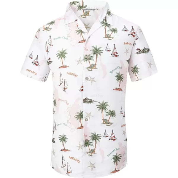 Alex Vando Mens Hawaiian Shirts Short Sleeve Summer Aloha Hawaii Shirts
