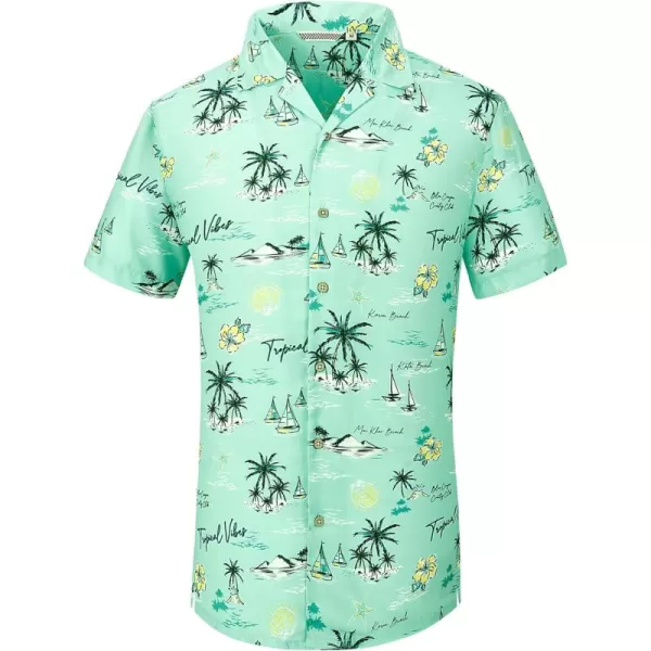 Alex Vando Mens Hawaiian Shirts Short Sleeve Summer Aloha Hawaii Shirts