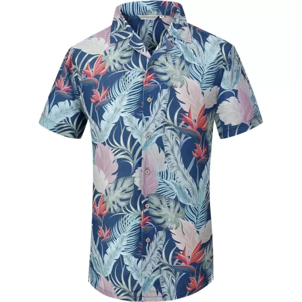 Alex Vando Mens Hawaiian Shirts Short Sleeve Summer Aloha Hawaii Shirts
