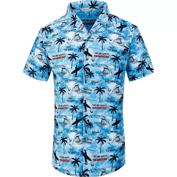 Alex Vando Mens Hawaiian Shirts Short Sleeve Summer Aloha Hawaii Shirts