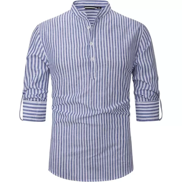 Alex Vando Mens Linen Cotton Shirts Casual Summer Beach Shirts for Men