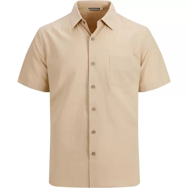 Alex Vando Mens Linen Cotton Shirts Casual Summer Beach Shirts for Men