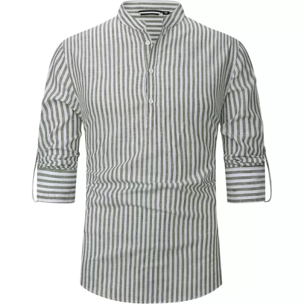 Alex Vando Mens Linen Cotton Shirts Casual Summer Beach Shirts for Men
