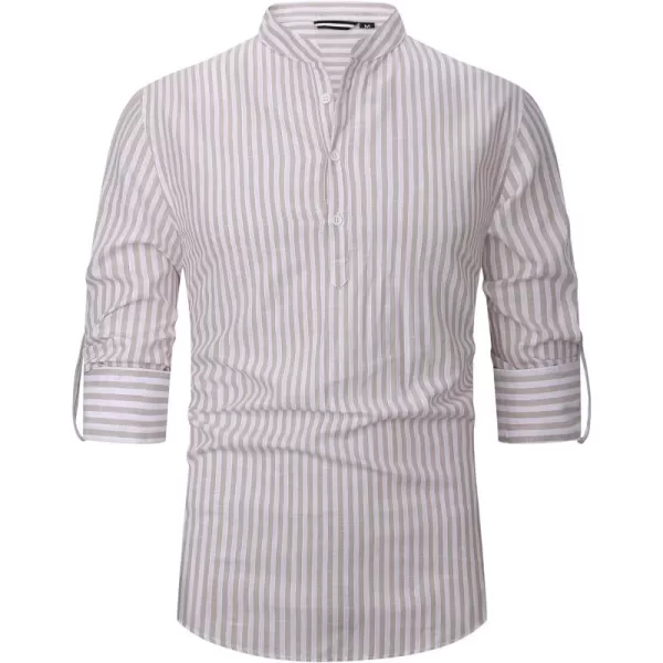 Alex Vando Mens Linen Cotton Shirts Casual Summer Beach Shirts for Men