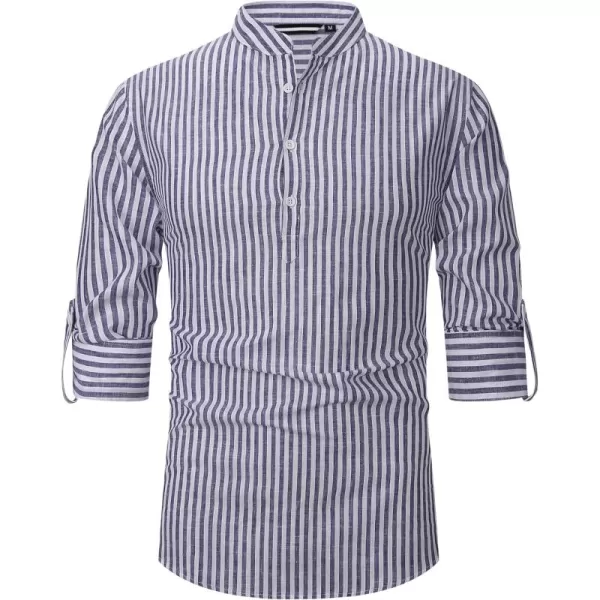 Alex Vando Mens Linen Cotton Shirts Casual Summer Beach Shirts for Men