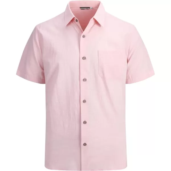 Alex Vando Mens Linen Cotton Shirts Casual Summer Beach Shirts for Men
