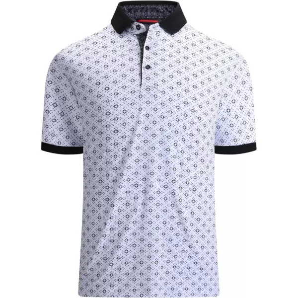 Alex Vando Mens Polo Shirts Short Sleeve Regular Fit Fashion Designed Shirt