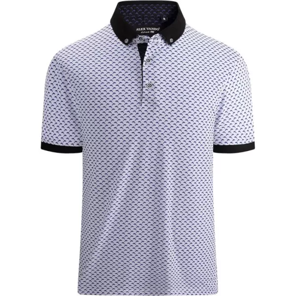 Alex Vando Mens Polo Shirts Short Sleeve Regular Fit Fashion Designed Shirt
