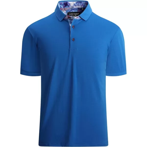 Alex Vando Mens Polo Shirts Short Sleeve Regular Fit Fashion Designed Shirt