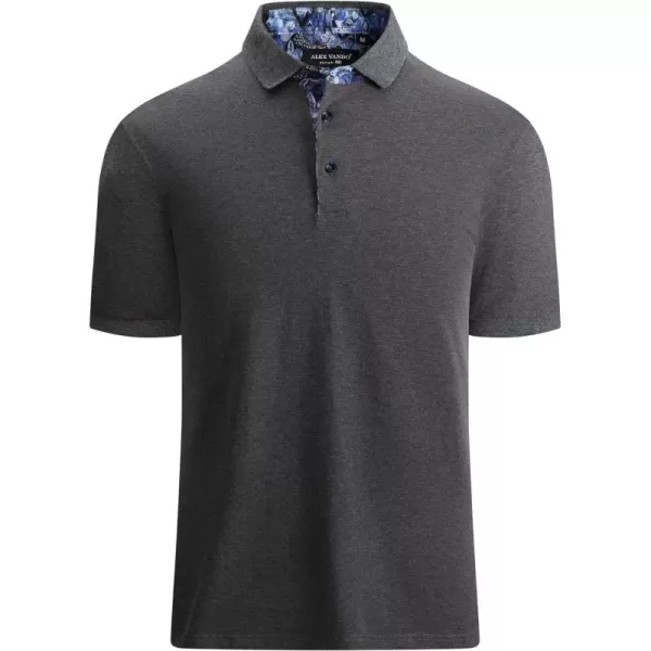 Alex Vando Mens Polo Shirts Short Sleeve Regular Fit Fashion Designed Shirt