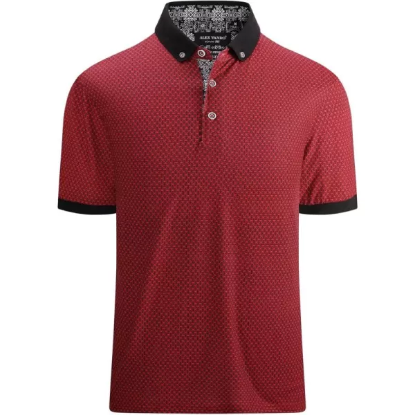 Alex Vando Mens Polo Shirts Short Sleeve Regular Fit Fashion Designed Shirt