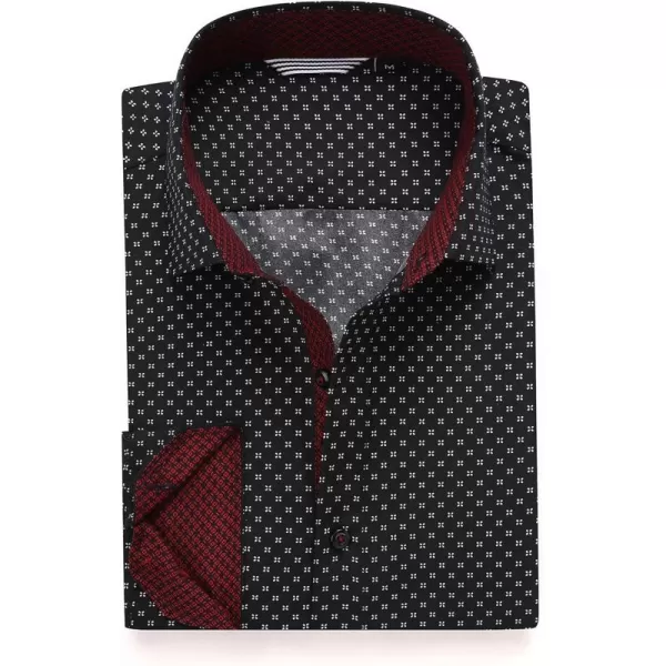 Alex Vando Mens Printed Dress Shirts Long Sleeve Regular Fit Button Down Shirt