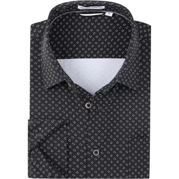 Alex Vando Mens Printed Dress Shirts Long Sleeve Regular Fit Button Down Shirt