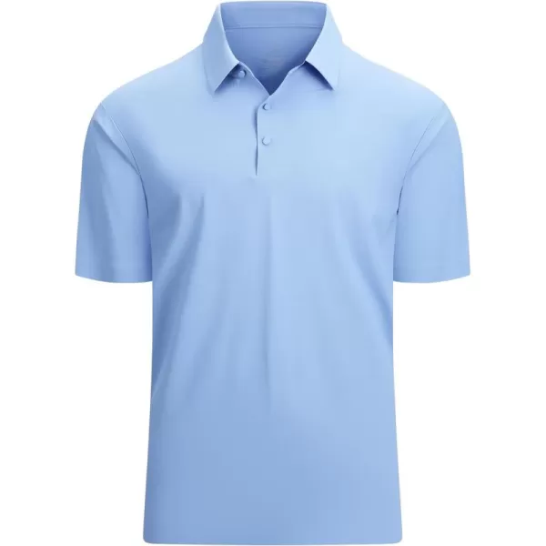 Alex Vando Mens Seamless Golf Shirt Moisture Wicking Quick-Dry Tailored Fit Polo Shirts
