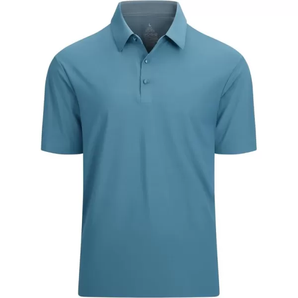 Alex Vando Mens Seamless Golf Shirt Moisture Wicking Quick-Dry Tailored Fit Polo Shirts