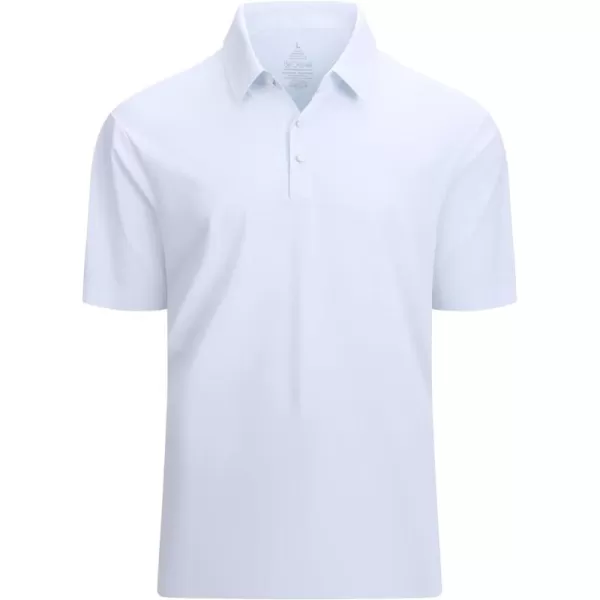 Alex Vando Mens Seamless Golf Shirt Moisture Wicking Quick-Dry Tailored Fit Polo Shirts