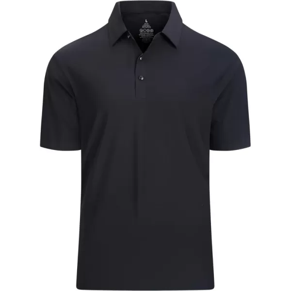 Alex Vando Mens Seamless Golf Shirt Moisture Wicking Quick-Dry Tailored Fit Polo Shirts