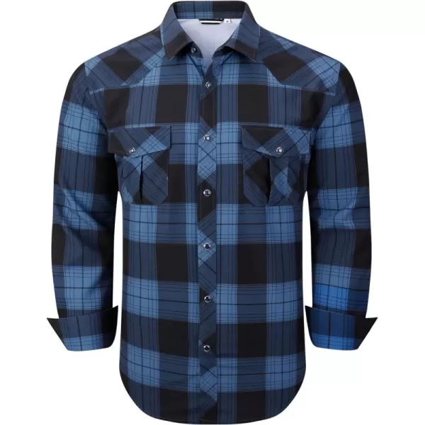 Alex Vando Mens Western Shirts Long Sleeve Casual Cowboy Shirts for Men