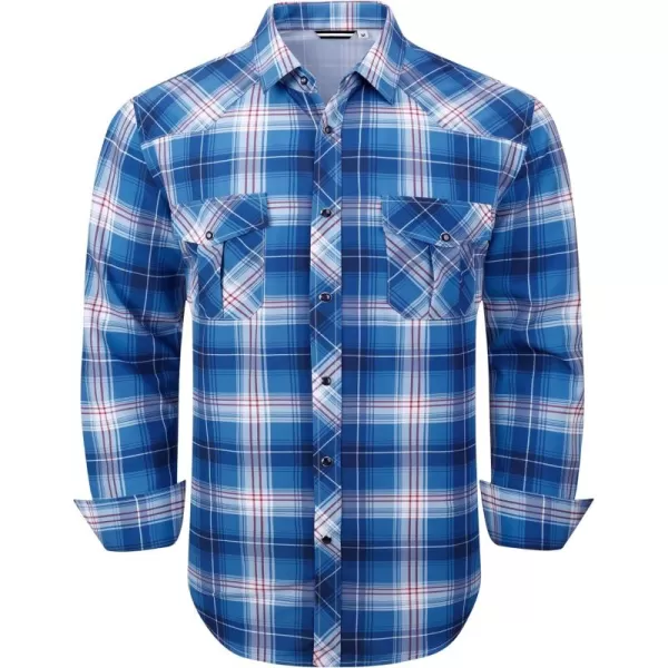 Alex Vando Mens Western Shirts Long Sleeve Casual Cowboy Shirts for Men