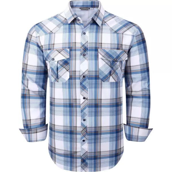 Alex Vando Mens Western Shirts Long Sleeve Casual Cowboy Shirts for Men
