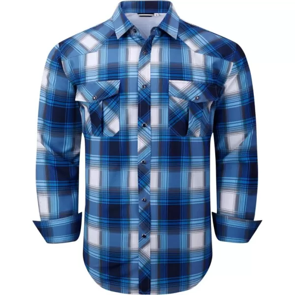 Alex Vando Mens Western Shirts Long Sleeve Casual Cowboy Shirts for Men