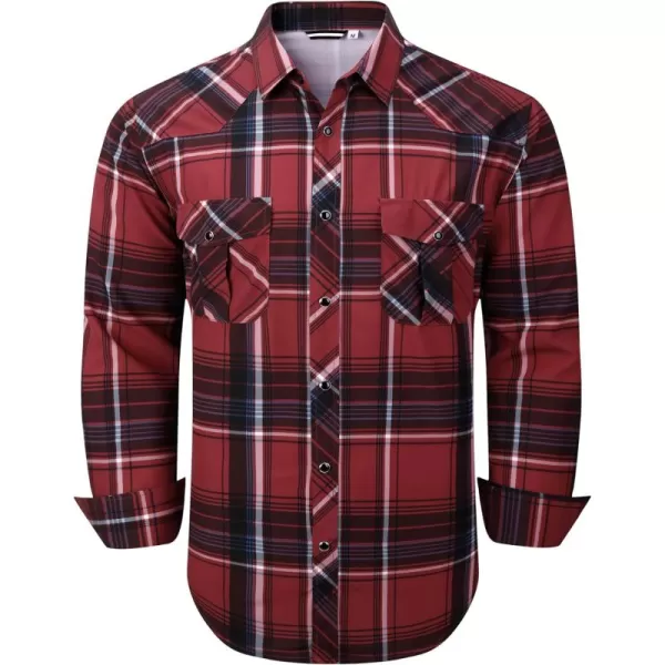Alex Vando Mens Western Shirts Long Sleeve Casual Cowboy Shirts for Men