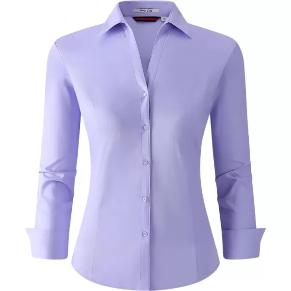 Alex Vando Womens Button Down Shirt Wrinkle Free Casual Long Sleeve Work Blouse Tops