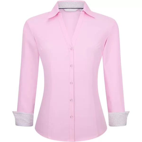 Alex Vando Womens Button Down Shirt Wrinkle Free Casual Long Sleeve Work Blouse Tops