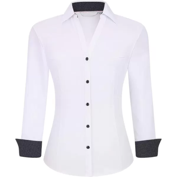 Alex Vando Womens Button Down Shirt Wrinkle Free Casual Long Sleeve Work Blouse Tops