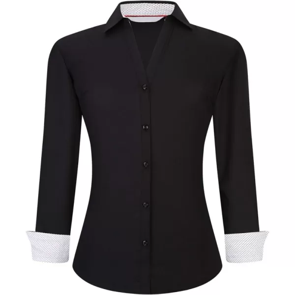 Alex Vando Womens Button Down Shirt Wrinkle Free Casual Long Sleeve Work Blouse Tops