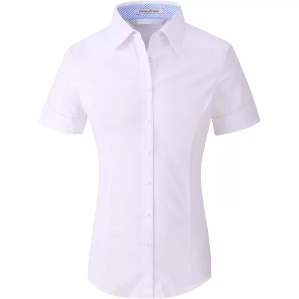 Alex Vando Womens Dress Shirts Wrinkle Free Regular Fit Long Sleeve Stretch Work Shirt
