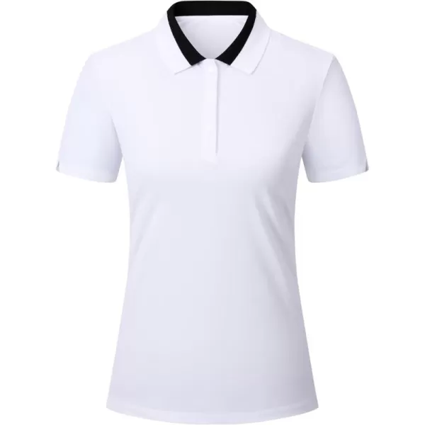Alex Vando Women's Golf Shirts Moisture Wicking Short Sleeve Tops Solid Casual Shirts for Women