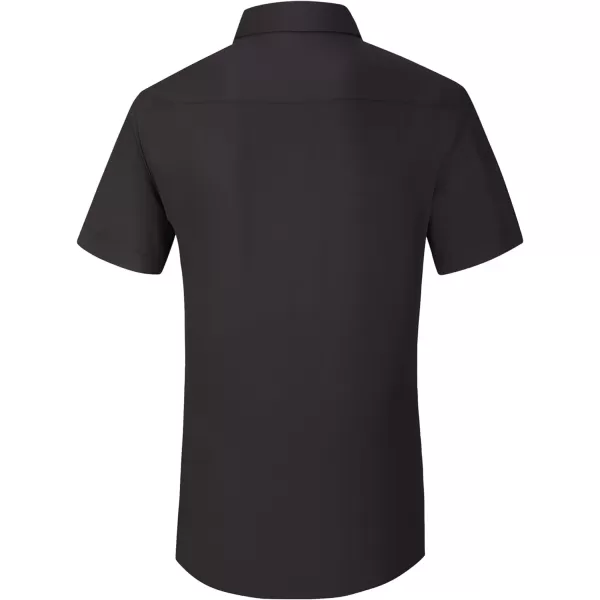 Alex Vando Mens Short Sleeve Dress Shirt Solid Rayon Button Down Shirt