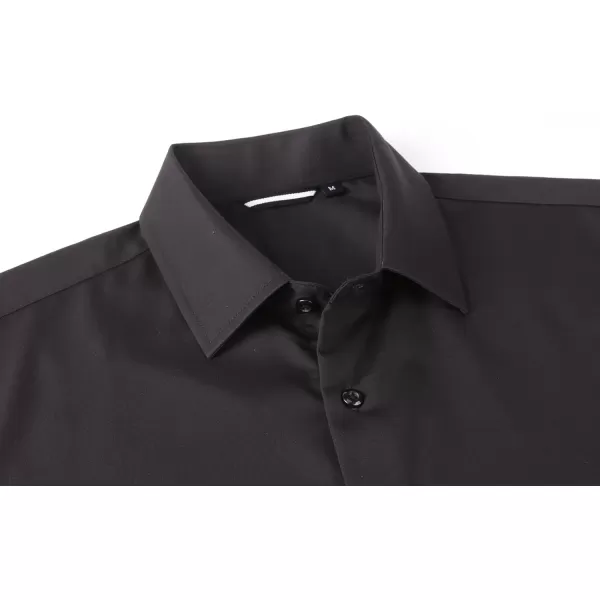Alex Vando Mens Short Sleeve Dress Shirt Solid Rayon Button Down Shirt