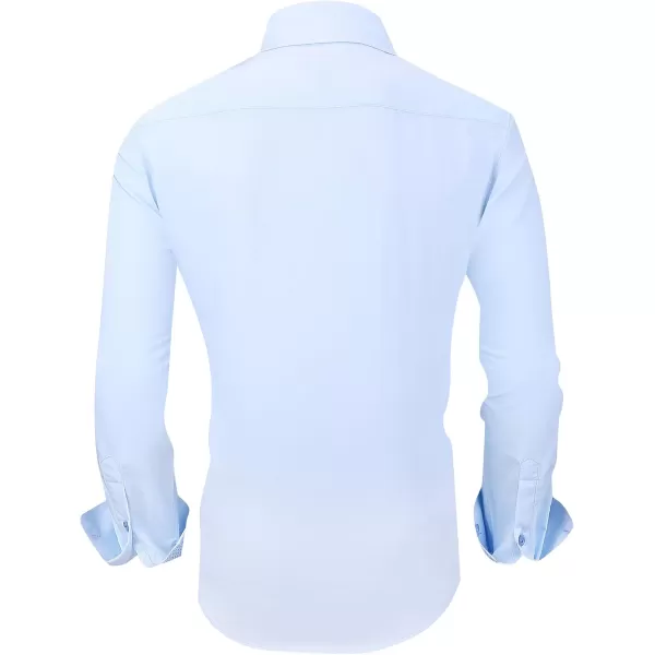 Alex Vando Mens Dress Shirts Wrinkle Free Regular Fit Stretch Rayon Bamboo Button Down Shirt